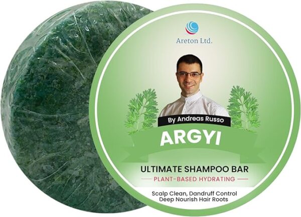 Handmade Argyi Shampoo Bar: Nourishes Dry Hair & Repairs (Plant-Based)