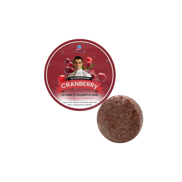 Handmade Cranberry Shampoo Bar: Nourishes & Repairs Dry Hair (Plant-Based)