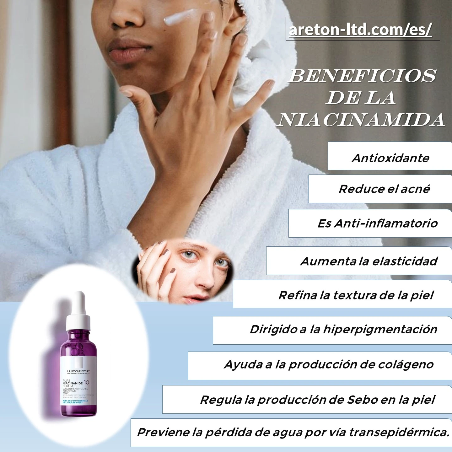 Key benifits for Niacinamide